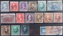 USA ex. Kat. 61-111 gest. 1890/95 Kat. 35 Euro