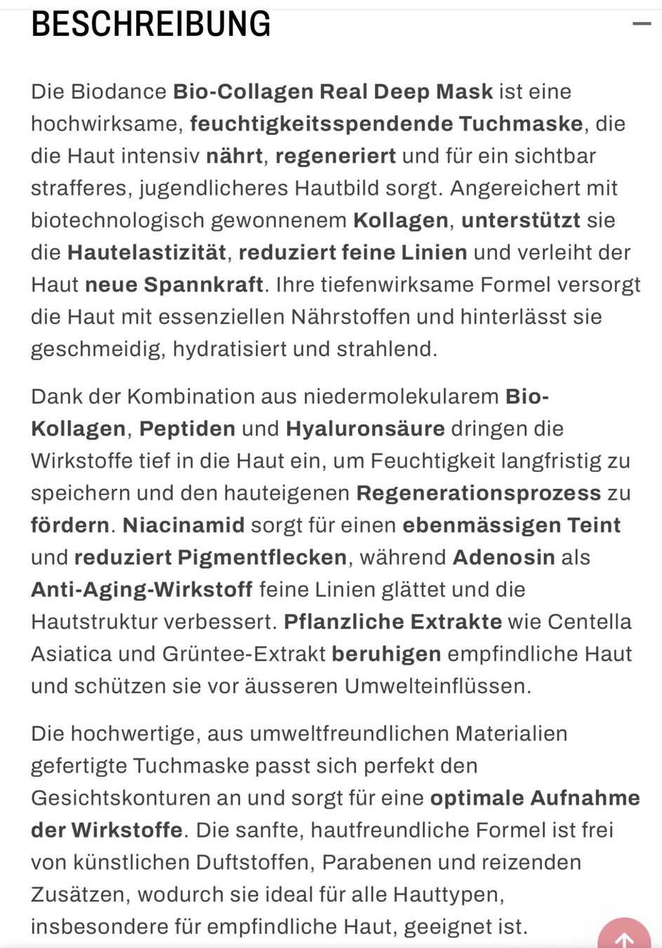 Cura del viso: Biodance Collagen Gesichtsmaske – Nuovo e nell'imballaggio originale da Dübendorf venduto da Daniel_6m5g 1