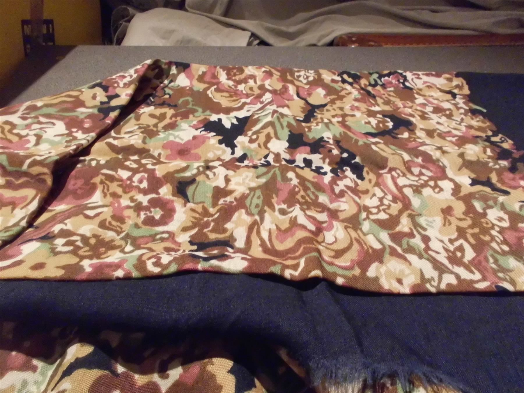 Foulard & Sciarpe: Tuch blau, Muster Herbstfarben – Usato da Zürich venduto da abraxas1291
