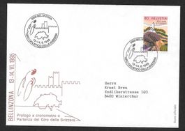 Sonderbrief S. 1559 Tour de Suisse Bellinzona 13.-14.6.1995
