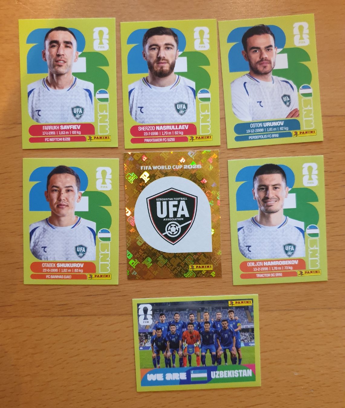 Panini Cartes à collectionner: Panini WM 2026 UZB 7Stk. ab CHF 1.- – Neuf (Voir description) à Einsiedeln par MGXX