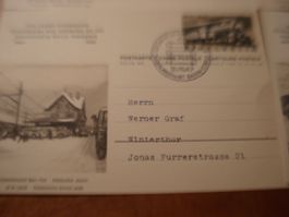 Set Ganzsachen Ersttag 1947, 100 J. Eisenbahn, 10 Belege
