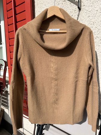 Klasisscher Max Mara Kaschmir Rollkragen Pulli, Gr M, Camel