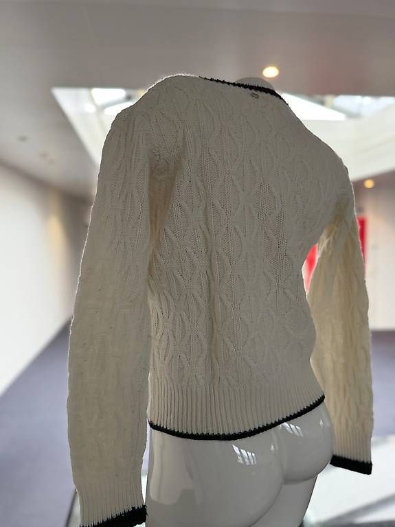 Maglioni & Felpe: Weisser Zopfmuster Pullover Liu Jo – Usato da Steinhausen venduto da deikoon 1