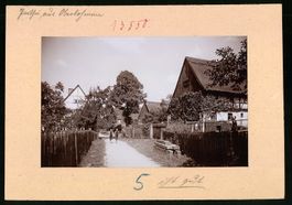 Fotografie Oberlohmen, Weg im Ort mit Wo