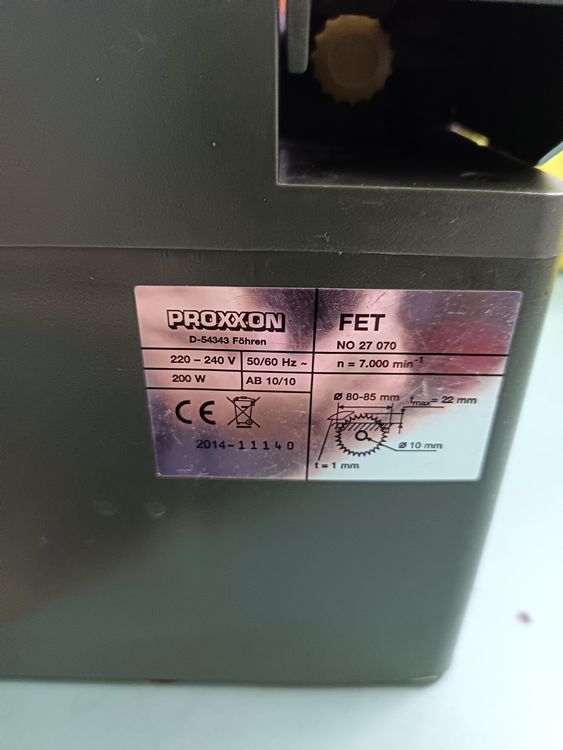 Proxxon Mini Tischkreiss Ge Fet Kaufen Auf Ricardo