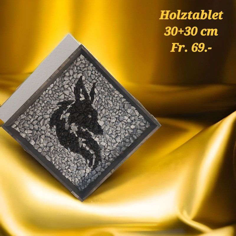 Poster & Bilder: Reduzierter Preis Aufwändig Hand gearbeitetes Bild Wolf – Neu (gemäss Beschreibung) aus Luzern von Bbig