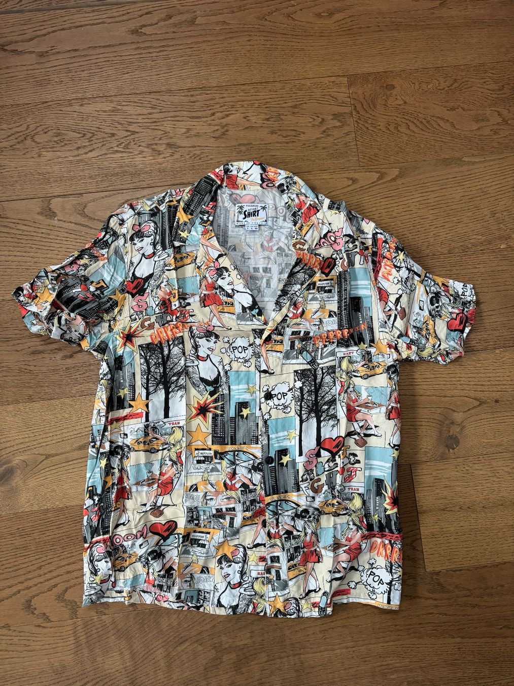 Pull&Bear Camicie: Pull&Bear Resort Shirt, Gr. L/40, Sommerhemd mit Print – Usato da Hasle b. Burgdorf venduto da Han269