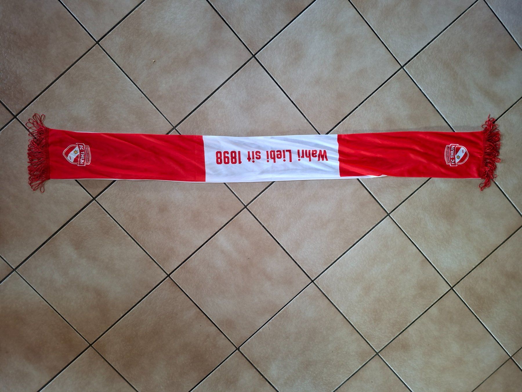 FC Thun Foulard & Sciarpe: FC Thun Fan Schal – Usato da Schwanden Sigrisw venduto da cadieux71