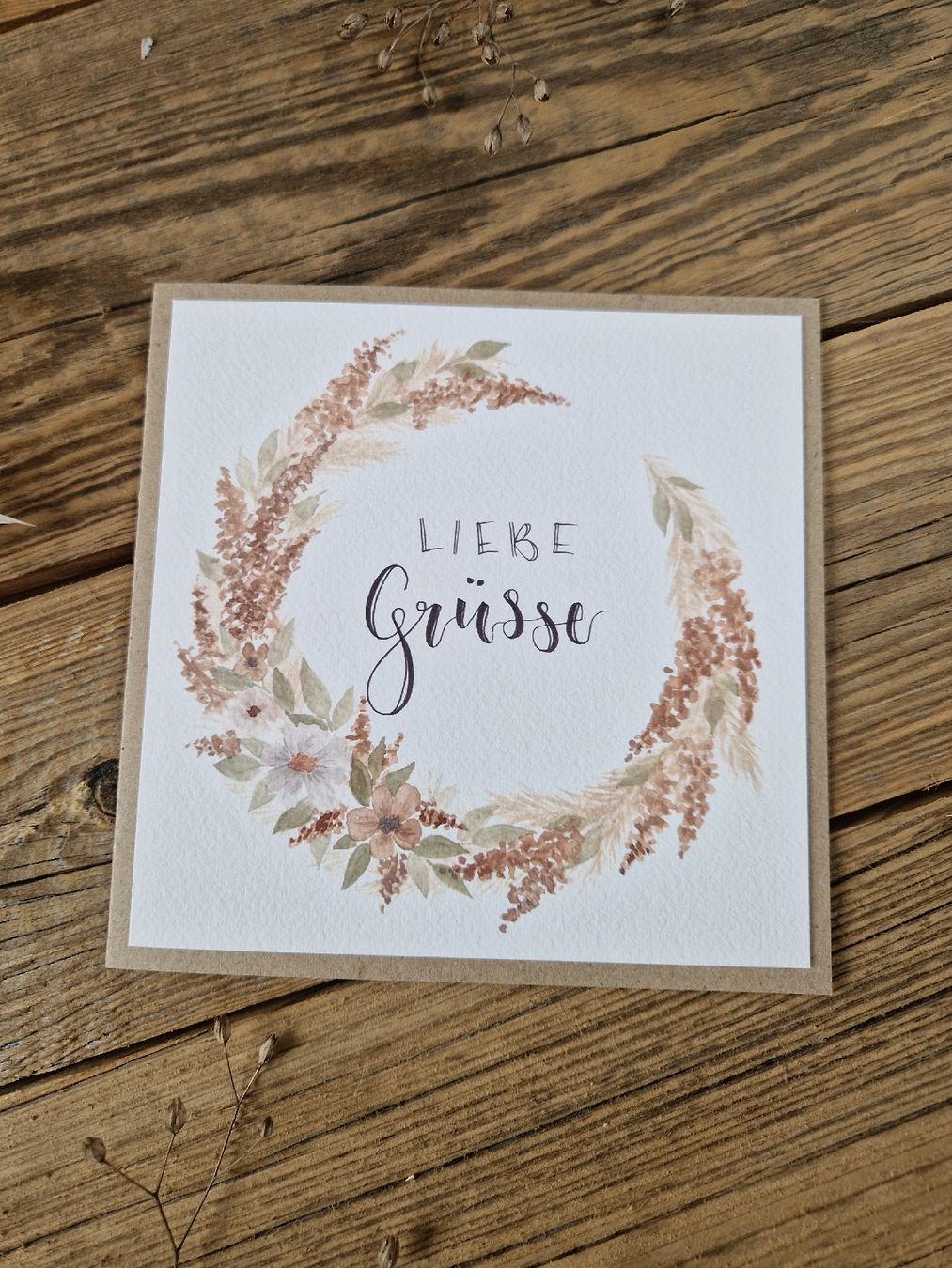 Cartes: Handgemachte Grusskarte - Liebe Grüsse – Neuf avec emballage d'origine à Grosshöchstetten par sim_t9dc 1