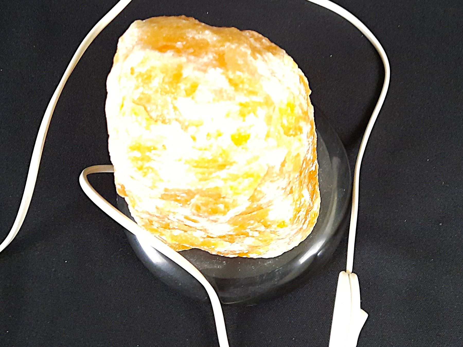 Lampen: Oranger Calcitstein Lampe – Gebraucht aus Beinwil am See von Restwert_Beinwil 4