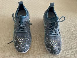 Scarpe azzurre con strass n.37 nuove