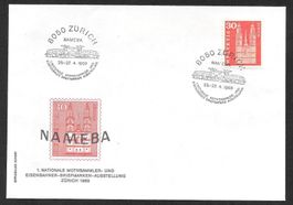 Eisenbahn Sonderbrief S. 694 NAMEBA Zürich 25.-27.4.1969