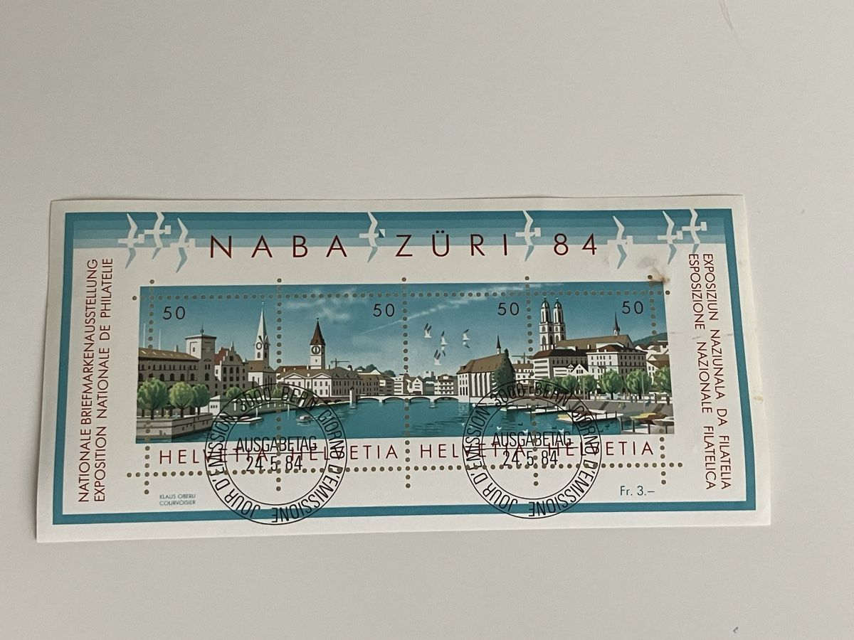Alle Briefmarken: Nana Züri 84 – Gebraucht aus Riehen von vernizi