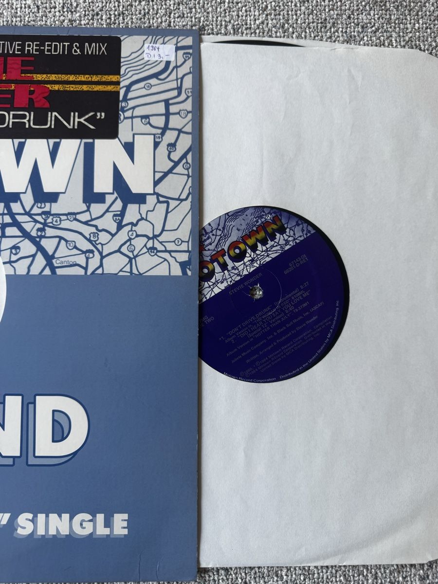 Dischi in vinile: Stevie Wonder -  Don't Drive Drunk - 12" Single - 80s – Usato da Rorbas venduto da BlackstarRecords 2