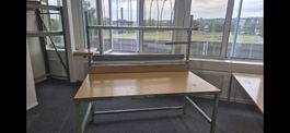 Packtisch Arbeitstisch Holz Metall gebraucht