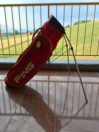 Golf Bag PING Rot Standtasche gut erhalten
