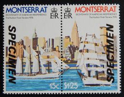 Montserrat von 1976 ** 200 Jahre USA SPECIMEN