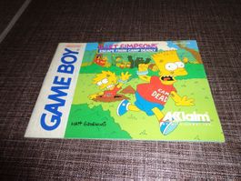 Anleitung zu Bart Simpsons Escape from Camp Deadly Gameboy