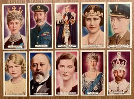 1935 - 10 Antike PORTRAITS ROYAL FAMILY Sammelbilder England