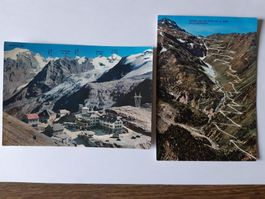 2 alte Ansichtskarten Stelvio