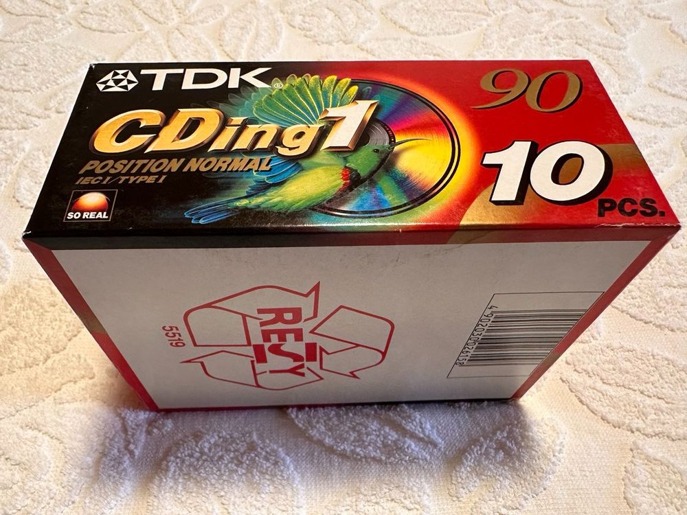 Electro vintage pack de 2 cassettes audio vierges neuves TDK