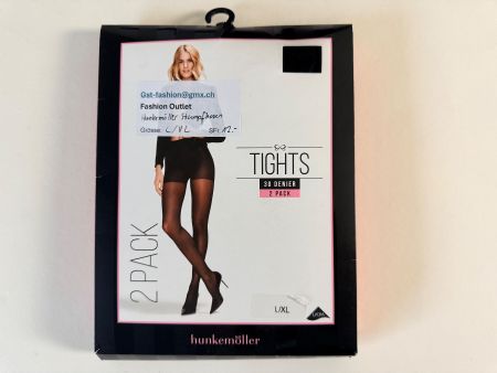 HUNKEMÖLLER, Strumpfhose ALL DAYS COMFORT, 2 Stück Schwarz