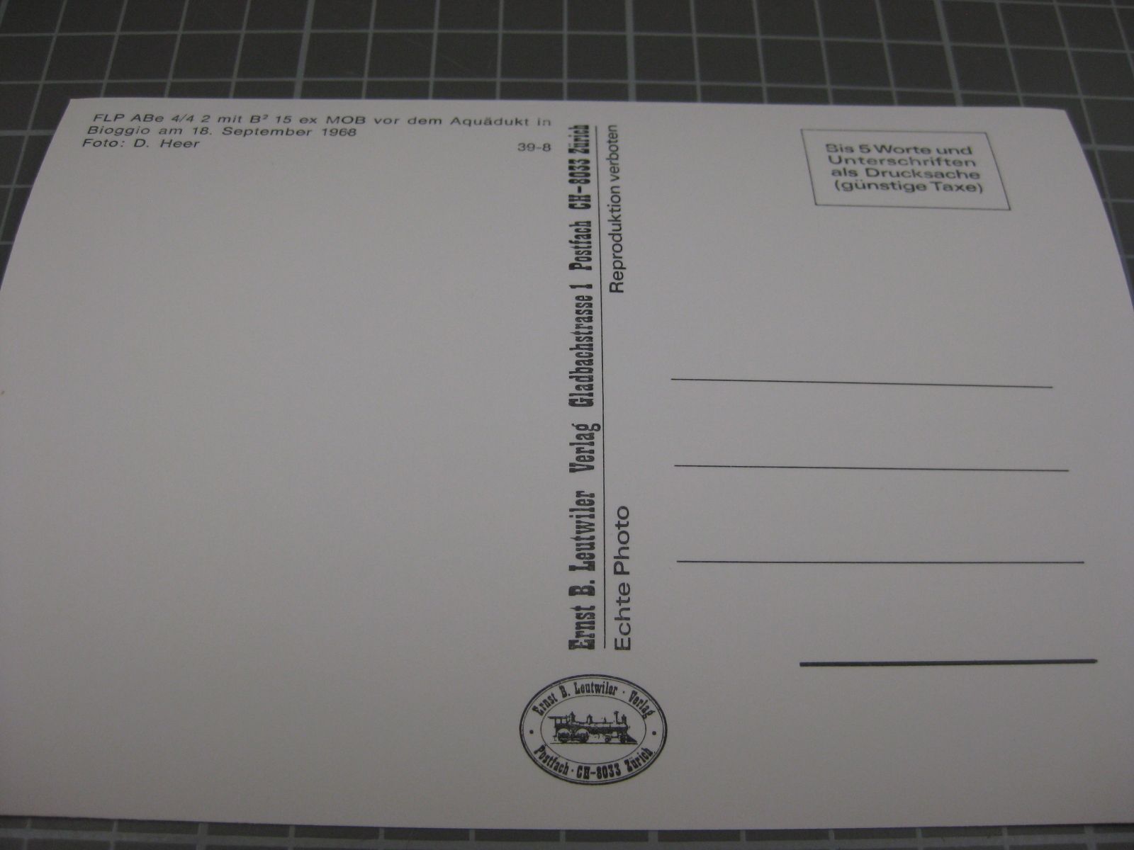Cartoline postali: AK Bioggio mit Zug – Nuovo (secondo la descrizione) da Malters venduto da Marosko 1