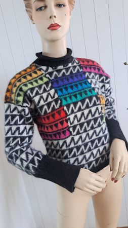 MILLMA 80s Vintage Alpaka Wollpullover Pullover M (wie S 36)