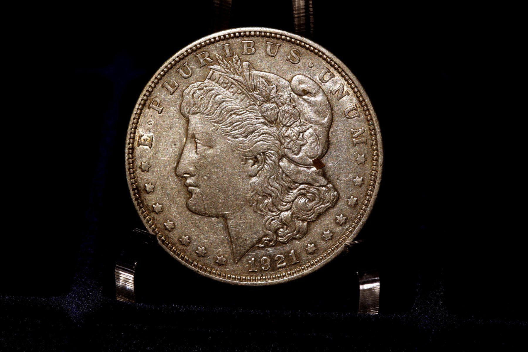 Alle Münzen: Silbermünze "Morgan Dollar" 1921 – Gebraucht aus Wetzikon ZH von Scipio80