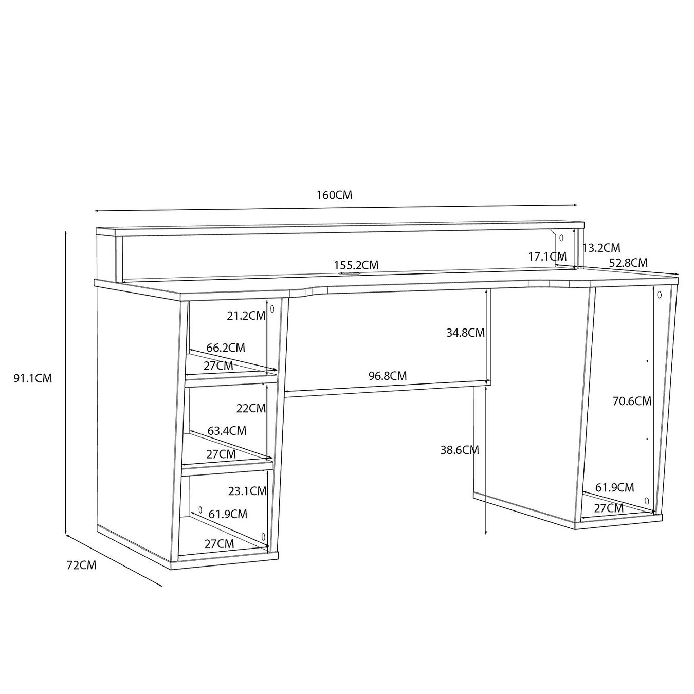 Scrivanie: Weisser Gaming Desk – Usato da Zürich venduto da mspoerri01 1