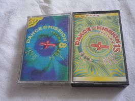 2x MC Rar Kassette Pop Rock - Dance Mission 8 + 13