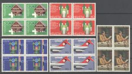 1981, Sonderpostmarken I, Viererblöcke **