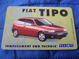 Telefonkarte 6 DM Fiat Tipo 2 Türen guter Zustand