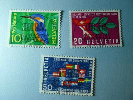 1966 Werbe und Gedenkmarken 439-441ET Vollstempel