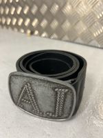 Armani Jeans Leder Gürtel schwarz