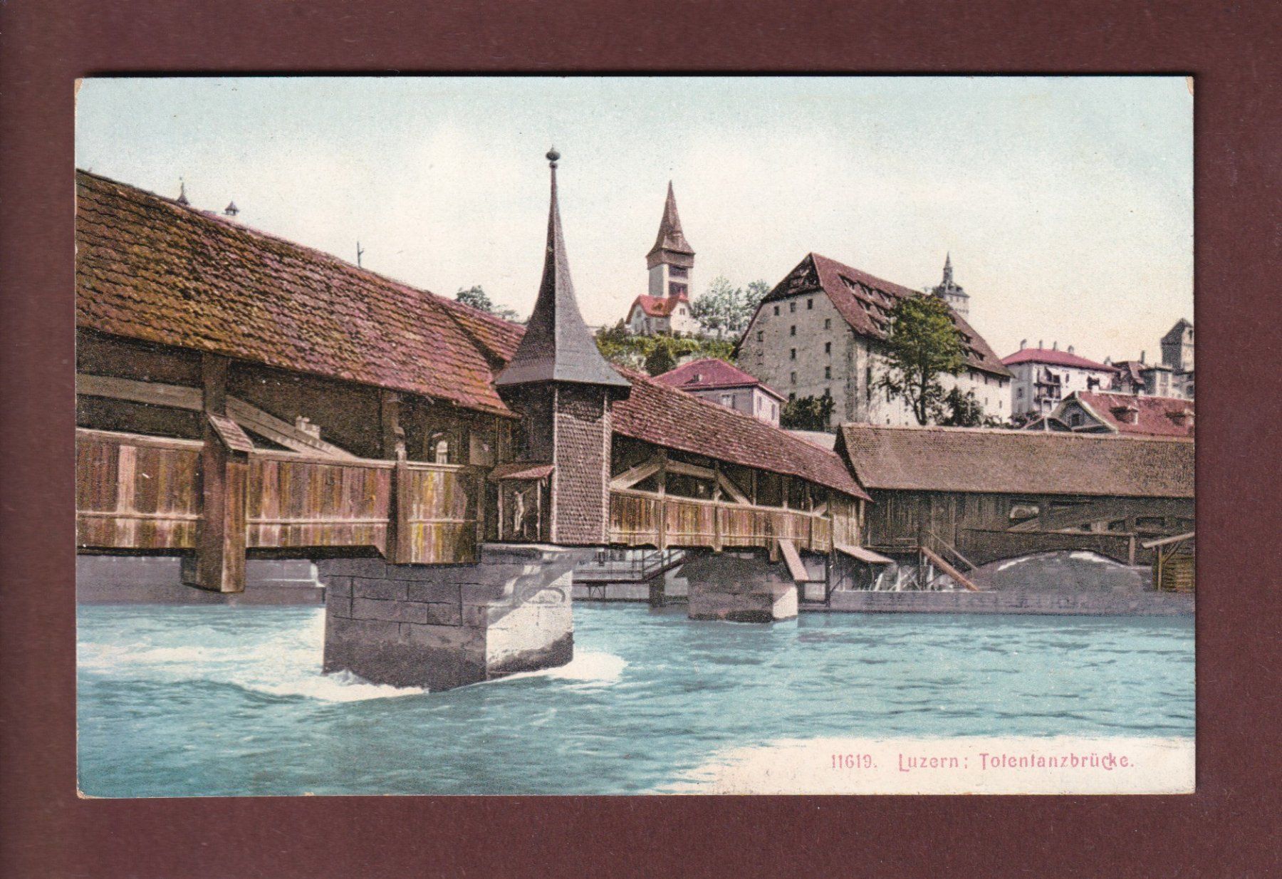 Cartoline postali: LUZERN - Totentanzbrücke – Usato da Pully venduto da nicecards-shop