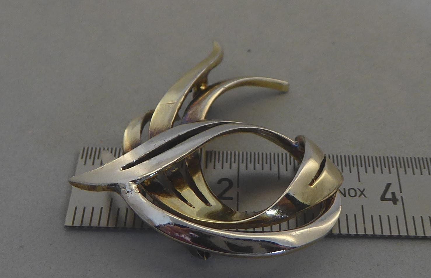 Spille & Fermagli: Brosche 800 Silber Teil vergoldet 1970 - 1985 – Usato da Muri AG venduto da silvermouse007 2