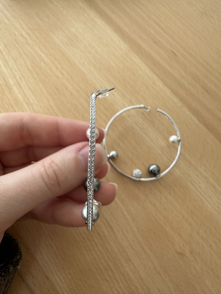 Swarovski Orecchini pendenti & Orecchini a lobo: Swarovski Hoops ✨ – Nuovo (secondo la descrizione) da Zug venduto da Lele0102 2