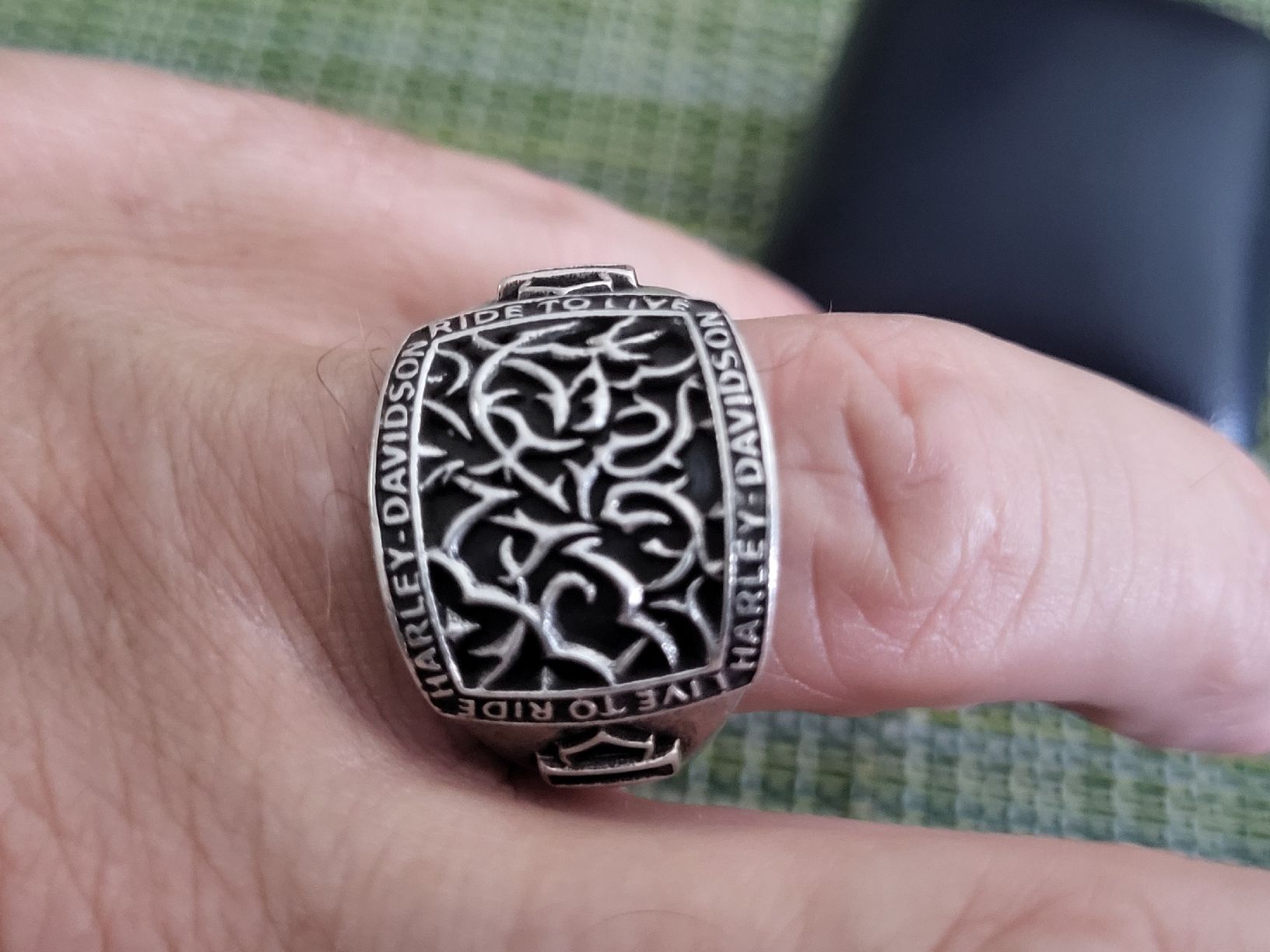 Harley-Davidson Anelli: Harley Davidson Ring, Silber 925, Herrenring, Top Zustand! – Nuovo (secondo la descrizione) da Oberglatt ZH venduto da watchkurt 8