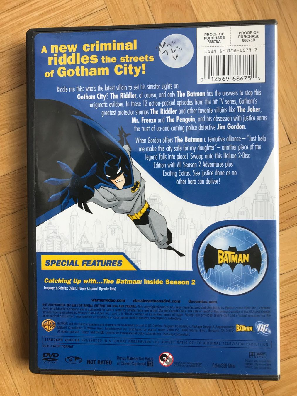 Tutti i DVDs: The Batman - The Complete Second Season - DVD – Usato da Zürich venduto da Malcom 3