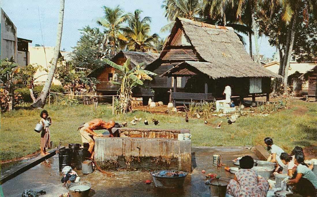 Cartoline postali: exotische Ansichtskarte VIETMAN MALAYSIA – Usato da Lufingen venduto da Rac0