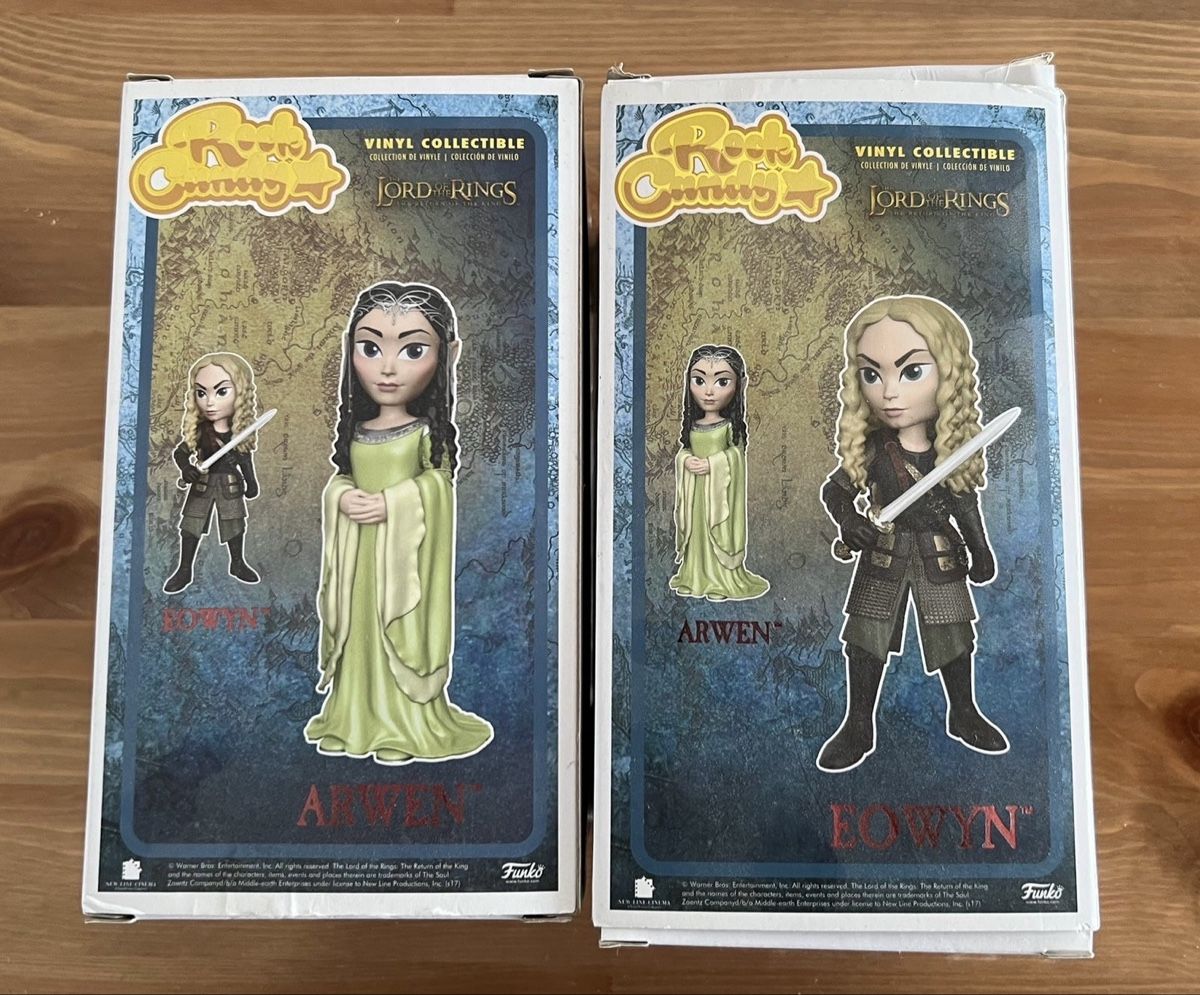 Statuette: Funko Rock Candy Der Herr der Ringe Arwen und Eowyn, Neu – Nuovo e nell'imballaggio originale da Luzern venduto da Mytigger 1