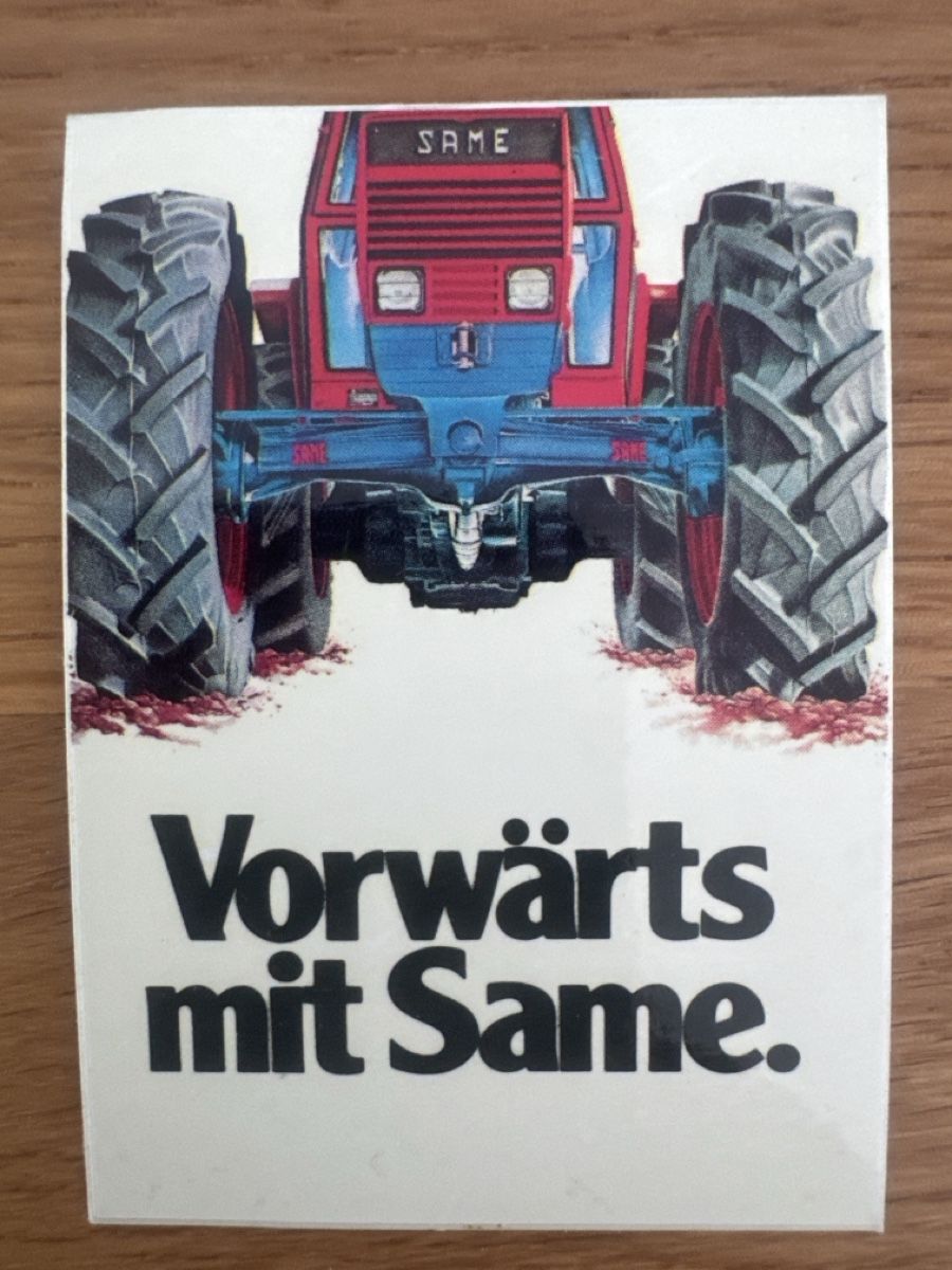Sticker: SAME Traktor Vintage Aufkleber Sticker Landwirtschaft – Usato da Muhen venduto da Kusi_