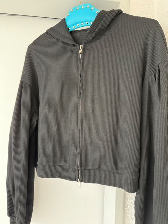 Damen-Sweatjacke mit Reißverschluss, Jersey-Sweatshirt