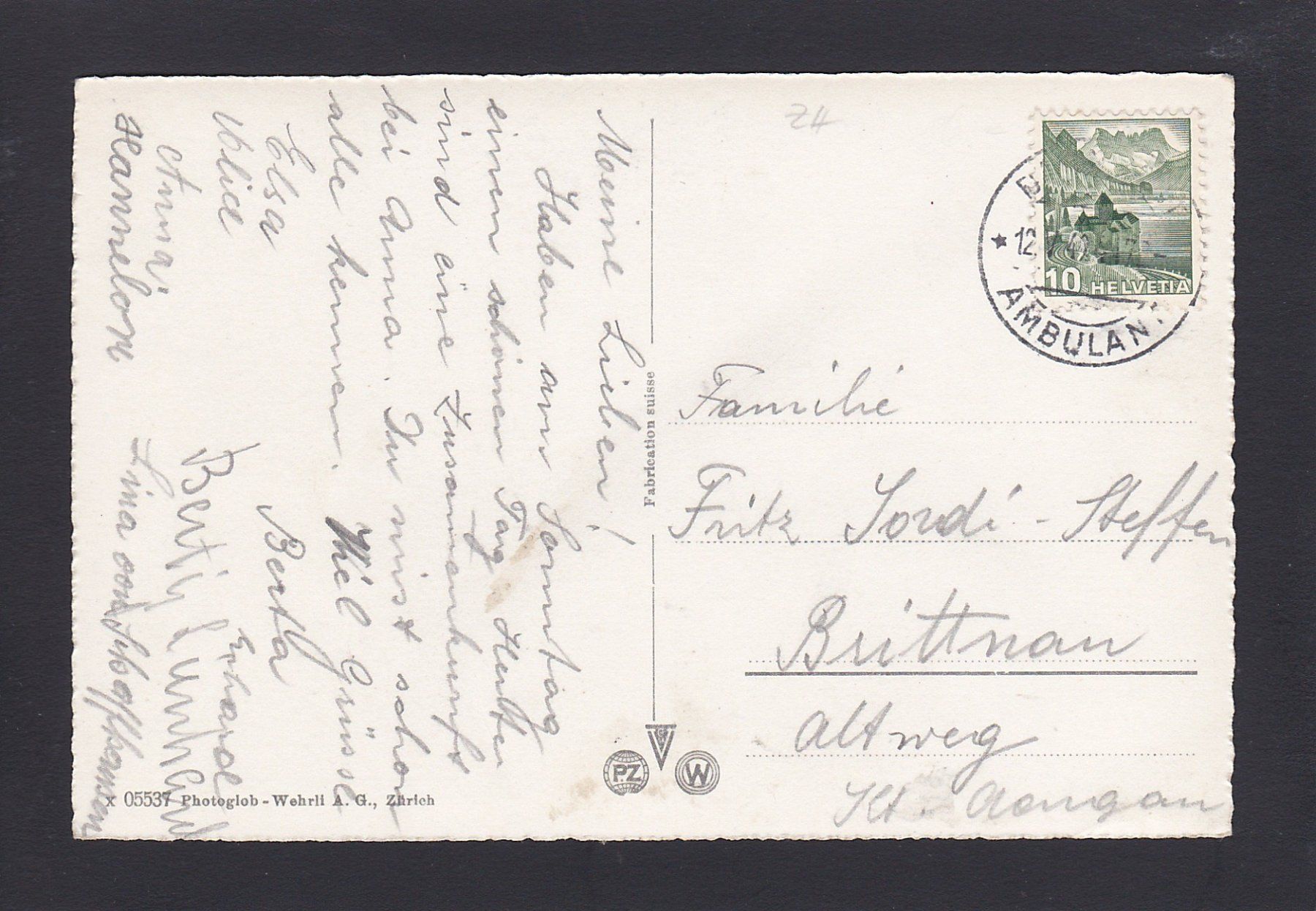 Cartes postales: FREIENSTEIN-RORBAS, 1942 – D'occasion à Reiden par cinfis 1