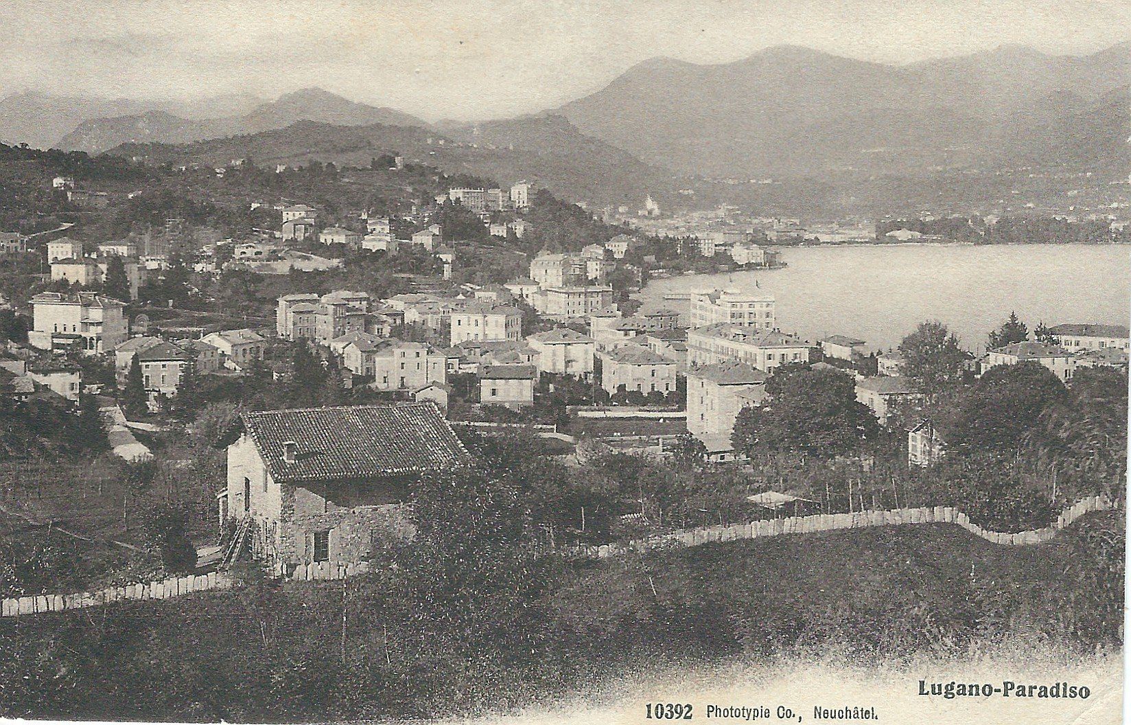 Cartoline postali: Lugano - Paradiso 1907 – Usato da Flums venduto da Guscha1