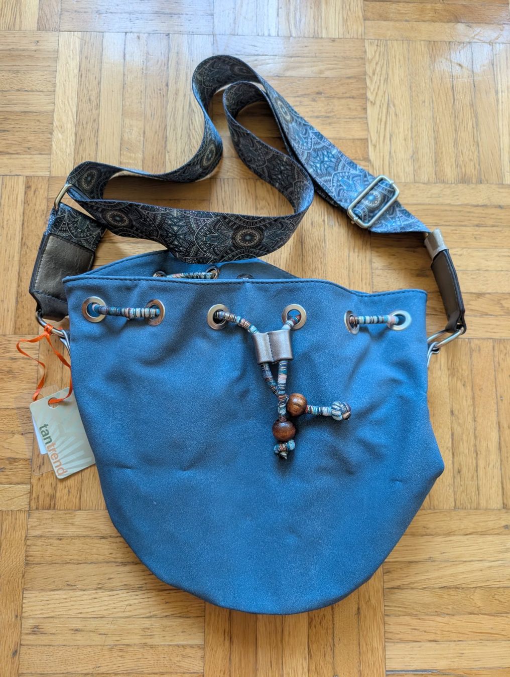 Borse da donna: Umhängetasche blau mit Ethno-Muster neu – Nuovo (secondo la descrizione) da Luzern venduto da la408842360