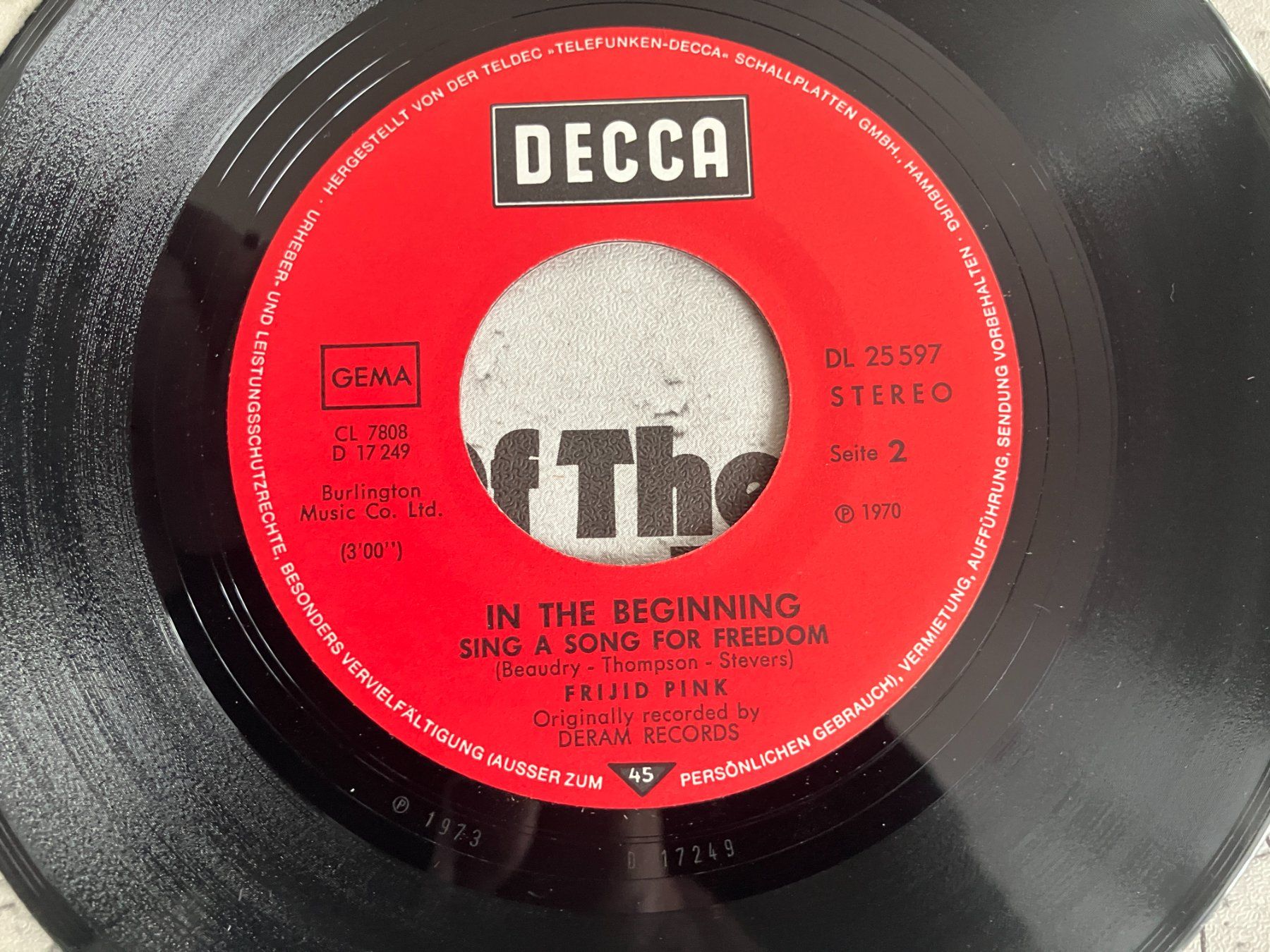 Dischi in vinile: Frijid Pink – Usato da Aarwangen venduto da Jukebox3 6