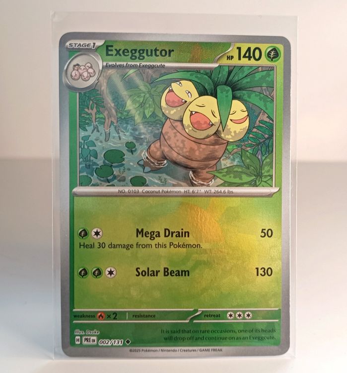 Exeggutor 002/131 Pokeball Pokemon Prismatic Evolutions PRE (Neu ...